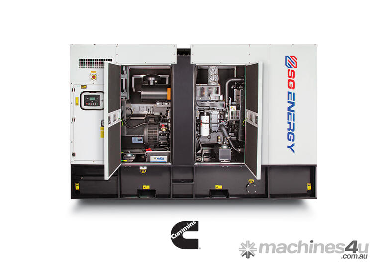 caption SG ENERGY – CUMMINS 110 kVA Industrial Three Phase Generator