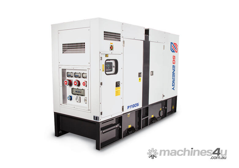 caption SG ENERGY – CUMMINS 110 kVA Industrial Three Phase Generator