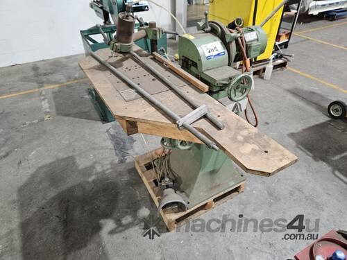 Boring Machine, Jeff Wood, 161, S/N: A138, 415V Plug In, Foot Pedal, Approx. 1200mm (w) x 1000mm (d)