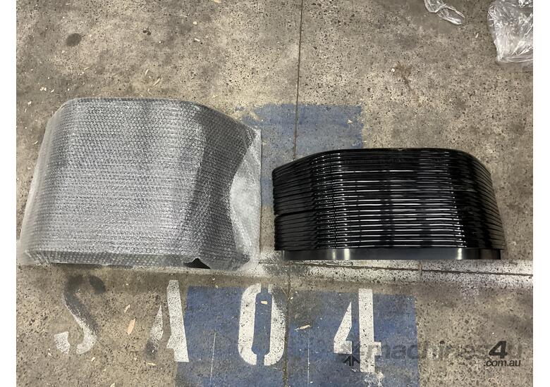 Used 40x Black Plastic Window Visors Window Assembly Equipment in