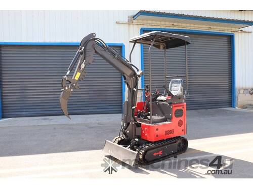 caption Mini Excavator 1.2T with 8 Attachments: Limited Time Offer!