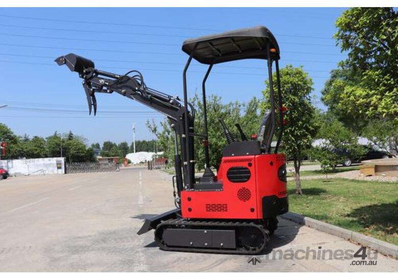 caption Mini Excavator 1.2T with 8 Attachments: Limited Time Offer!