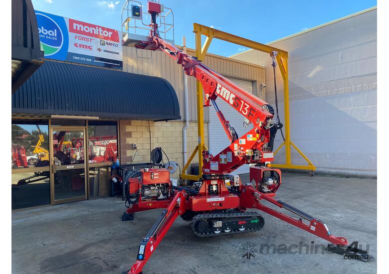 caption Used 2021 model CMC S13FR - 12.9m Spider Lift