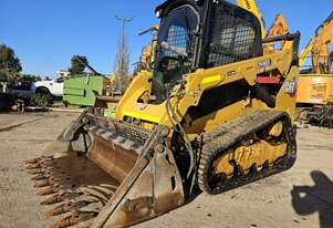 USED 2021 CAT 259D3 TRACK LOADER WITH 4 IN 1 BUCKET, CIVIL SPEC AND 1500 HOURS