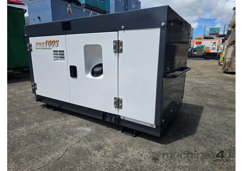 100 CFM AIRMAN AFTERCOOLED SILENCED SCREW COMPRESSOR PERFECT CONDITION 