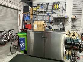 Work Bench With Assorted Specialised Bike Tools - picture0' - Click to enlarge