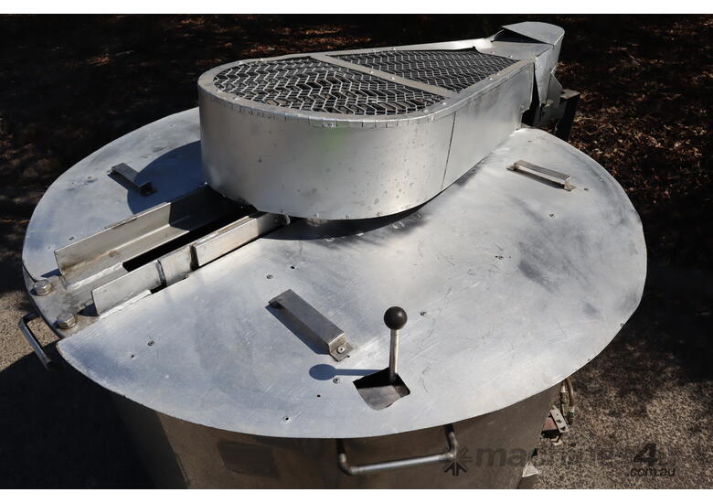 caption Stainless Steel Mixer Mixing Tank with Gas Cooking - 850L