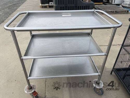 3 Shelf Stainless Steel Trolley