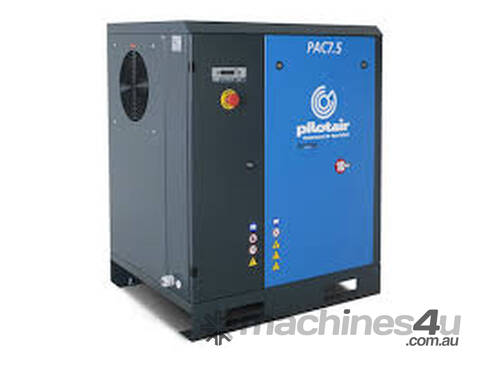 PAC 7.5 Rotary Screw Compressor, 7.5KW, 10 Bar, 10hp, Italian Design