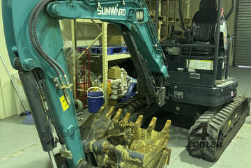 2022 Sunward 2.6ton Excavator, low hours, E.M.U.S MS1042