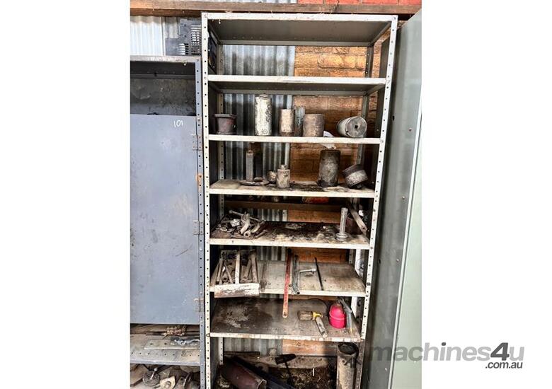 caption QTY X 1 CABINET, QTY X 1 BAY SHELF W CONTENTS ETC