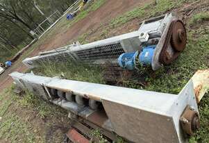 Conveyor Screw type 18m long x 400mm Dia