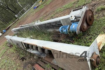 Conveyor Screw type 18m long x 400mm Dia