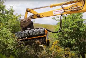 Femac T9 DF70 REV Forestry Mulcher for 5-10T Excavators