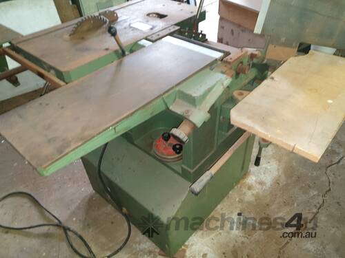 caption Table Saw and much much more! COMBINATION MACHINE Saw, Thicknesser, Spindle, Mortiser *URGENT SALE*