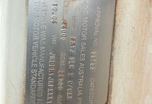 Hino 2006   FM1J Water Cart