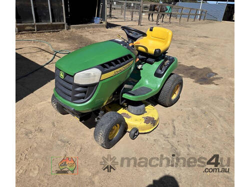 (10322) John Deere S100 Ride-on Mower (Euroa, VIC)