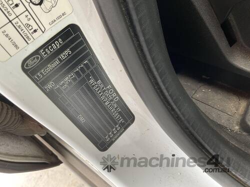 2017 Ford Escape Ambiente FWD Wagon T/Petrol (Auto) **Non-Goer**