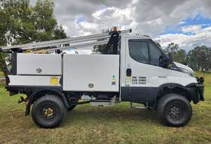 Iveco Daily 55S17W 4x4 Single Cab Traytop Service Body. One Owner Ex Govt.