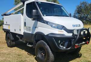 Iveco Daily 55S17W 4x4 Single Cab Traytop Service Body. One Owner Ex Govt.