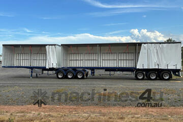 2022 Maxitrans ST3 Tri Axle Flat Top Curtainsider combination