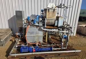 Stainless Steel Automated Chemical Mixing / Dosing Plant Complete Skid Mounted System