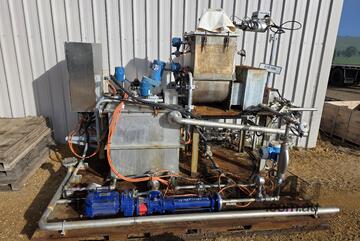 Stainless Steel Automated Chemical Mixing / Dosing Plant Complete Skid Mounted System