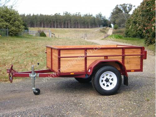 high side timber  box trailer
