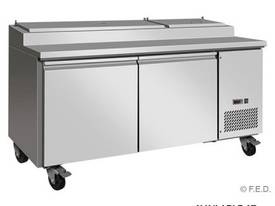 F.E.D. TPP67 Tropicalised Two Door Pizza Prep Fridge - picture0' - Click to enlarge