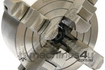 4 Jaw Independent Lathe Chuck K72-80 80mm - 22mm Bore Back Plate Mount