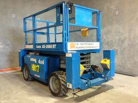 GENIE GS-2668 RT ROUGH TERRAIN SCISSOR LIFT - with hydraulic legs *mine spec* - picture0' - Click to enlarge