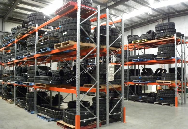caption TUFFTRAC RUBBER EXCAVATOR TRACKS