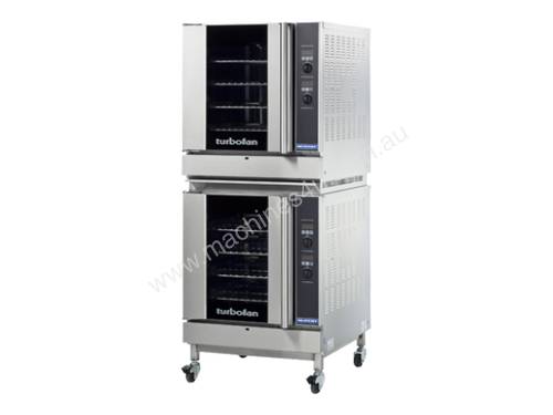 Turbofan G32D4/2C - Full Size Tray Digital Gas Convection Ovens Double Stacked With Castor Base Stan