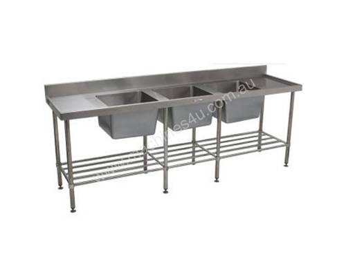Simply Stainless SS24.2400.TB (600 Series) Triple Bowl Sink Bench