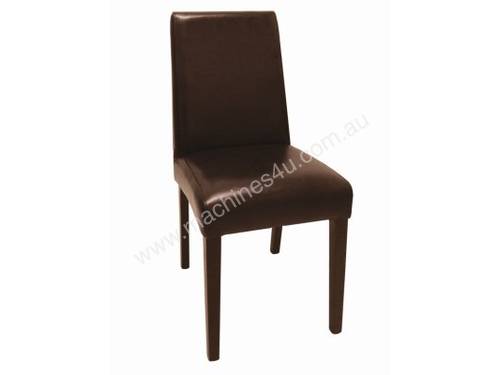 Bolero Faux Leather Dining Chair (Dark Brown) (Pack 2)