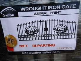 Unused 3.0m Wrought Iron Gates (2 of) - 6452-19 - picture1' - Click to enlarge