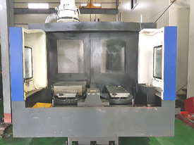2012 model Hyundai Wia KH-63G twin pallet HMC with 0.001deg indexing, coolant thru spindle and 90ATC - picture0' - Click to enlarge
