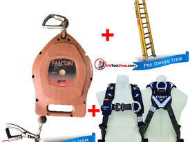 Branach Extension Ladder 4.6 to 7.6m Fibreglass, Exofit Safety Harness and Fall Arrestor - picture0' - Click to enlarge