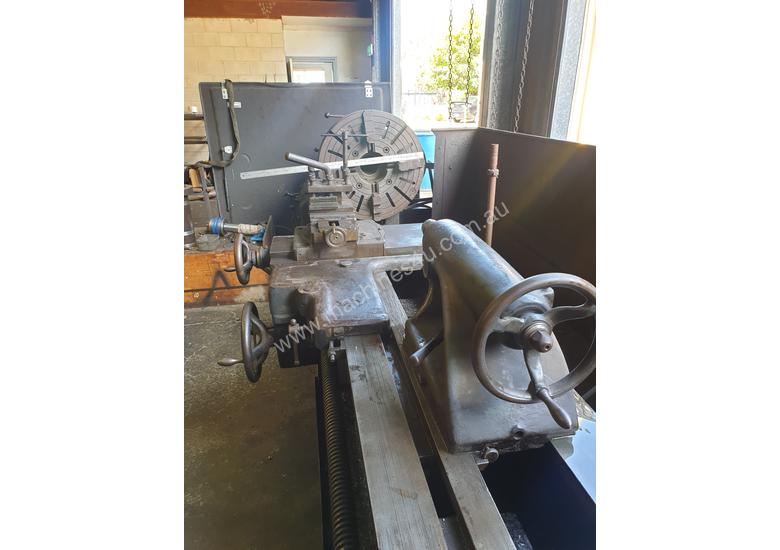 caption FLAT BED LATHE SWING OVER BED APPROX 560 MM 105 MM SPINDLE BORE 3 METER BED