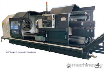 CNC LATHE 21IN HOLLOW SPINDLE MEGABORE 50 IN SWING  . CNC LATHE 21IN HOLLOW SPINDLE MEGABORE 50 IN SWING  .