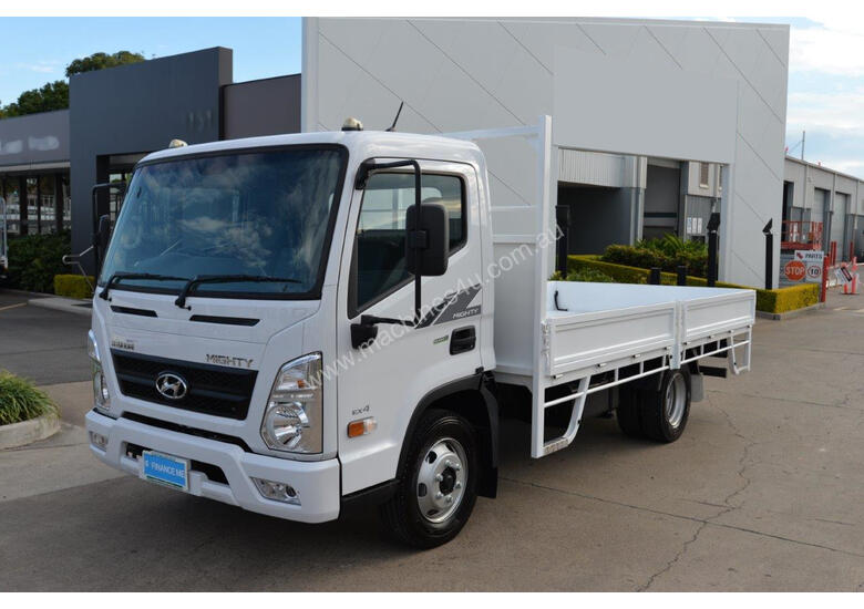 caption 2020 HYUNDAI MIGHTY EX6 Tray Truck - Tray Top Drop Sides