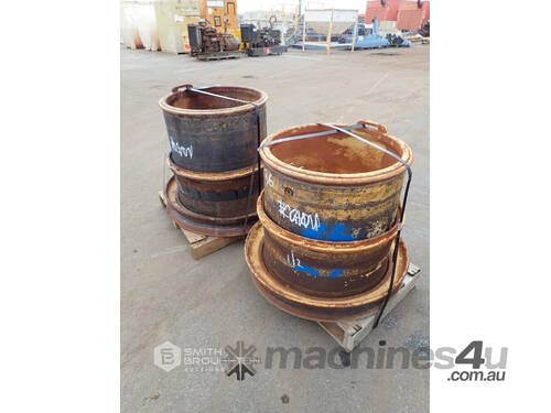 2 X CATERPILLAR D400E SER-I RIM ASSEMBLY