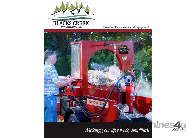 New 2021 Blacks Creek 2500 Firewood Processor 35HP Honda Log Dia 585mm
