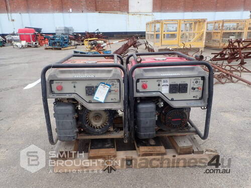 2 X HONDA EG3600CX 3.6KVA PETROL GENERATORS