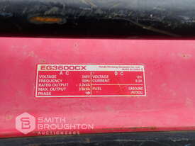 2 X HONDA EG3600CX 3.6KVA PETROL GENERATORS - picture2' - Click to enlarge