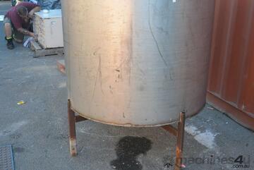STAINLESS STEEL Process Vessel mixing TANK Vat Pot on stand approx 1000L WINE