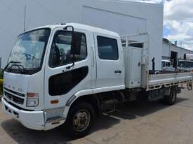 2010 MITSUBISHI FUSO FK 600 - Dual Cab - Tray Truck - Tray Top Drop Sides - picture0' - Click to enlarge