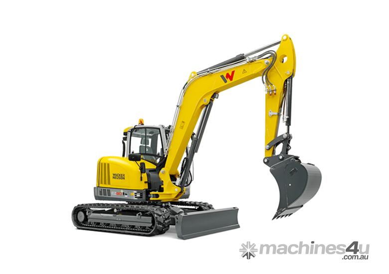 caption EZ80 Tracked Zero Tail Excavator
