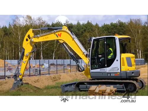 caption EZ80 Tracked Zero Tail Excavator