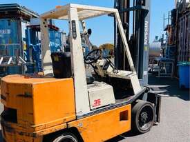 NISSAN 3.5T 6.7M LIFT PETROL FORKLIFT SIDE SHIFT - picture0' - Click to enlarge